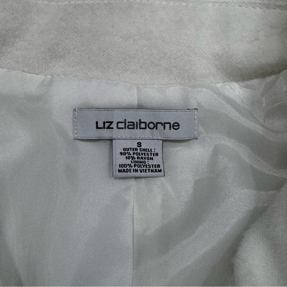 Liz Claiborne Winter White Blazer Size S - Picture 5 of 6
